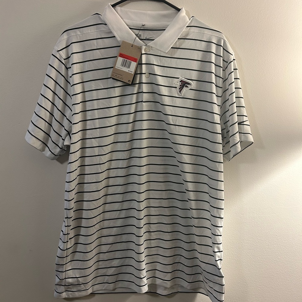Men’s Nike Atlanta Falcons Striped Polo Shirt